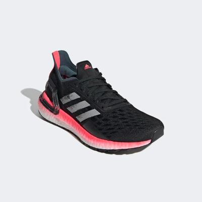 Adidas Womens Ultra Boost PB Running Shoes - Core Black/Signal Pink - main image