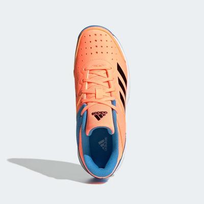 Adidas Kids Stabil Indoor Court Shoes - Beam Orange/Pulse Blue - main image