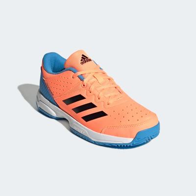 Adidas Kids Stabil Indoor Court Shoes - Beam Orange/Pulse Blue - main image