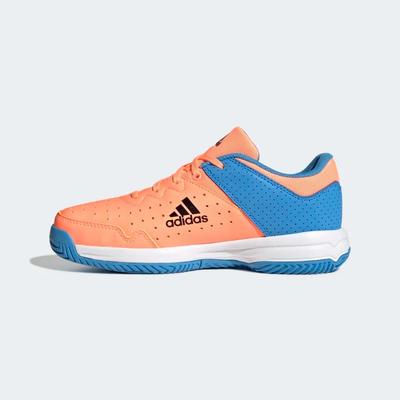 Adidas Kids Stabil Indoor Court Shoes - Beam Orange/Pulse Blue - main image