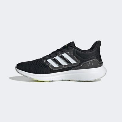 Adidas Mens EQ21 Running Shoes - Core Black/Almost Lime - main image