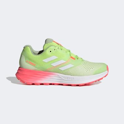 Adidas Womens Terrex Flow Trail Running Shoes - Almost Lime/Crystal White - main image