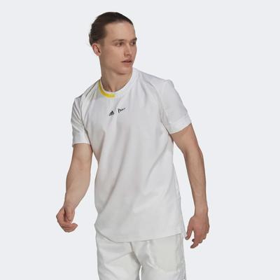 Adidas Mens London Woven Tennis Tee - White - main image