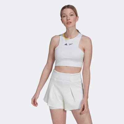 Adidas Womens London Crop Top - White - main image