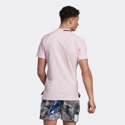 Adidas Mens US Series FreeLift Polo T-Shirt - Clear Pink - main image
