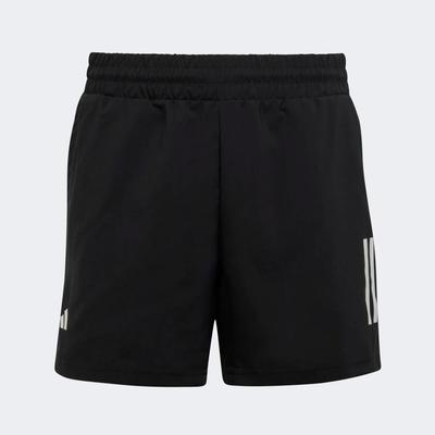 Adidas Boys Club 3-Stripe Tennis Shorts - Black - main image