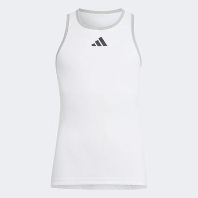 Adidas Girls Club Racerback Tank - White - main image