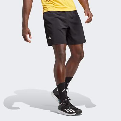 Adidas Mens Club Stretch 7-Inch Tennis Shorts - Black - main image