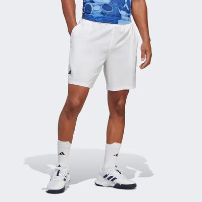 Adidas Mens Club Stretch 7-Inch Tennis Shorts - White - main image