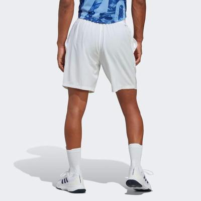 Adidas Mens Club Stretch 7-Inch Tennis Shorts - White - main image