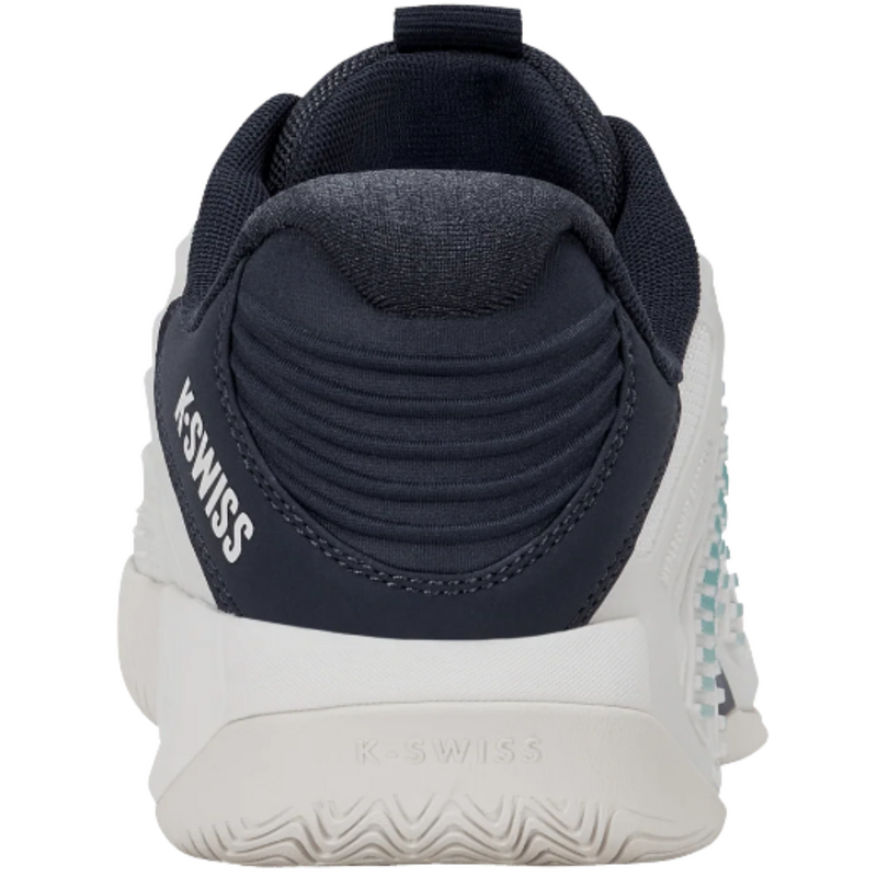 K-Swiss Mens Hypercourt Express 3 Tennis Shoes - Blanc De Blanc/Carbon/Baltic - main image