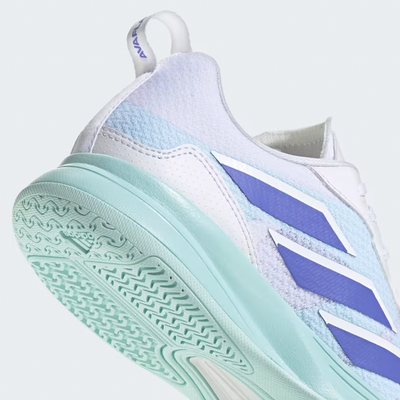 Adidas Womens AvaFlash Tennis Shoes - Cloud White/Cobalt Blue - main image