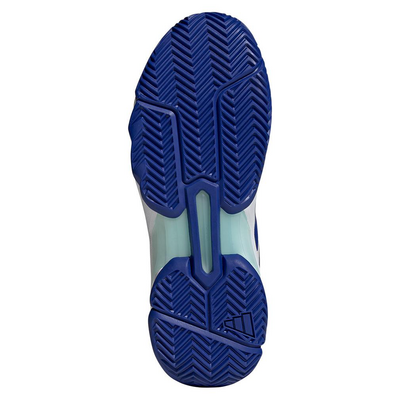 Adidas Mens Courtjam Control 3 Tennis Shoes - Cloud White/Lucid Blue - main image