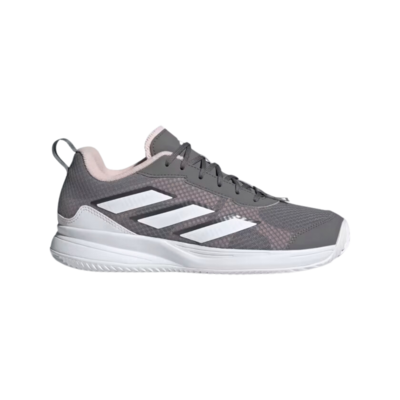 Adidas Womens AvaFlash Clay Tennis Shoes - Grey/Cloud White - main image