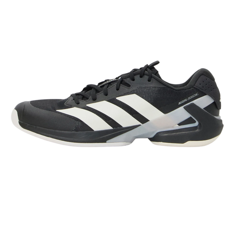 Adidas Mens Ubersonic 5 Tennis Shoes - Core Black/Zero Metallic/Grey Two - main image
