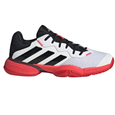 Adidas Kids Barricade Tennis Shoes - White/Red/Black - main image