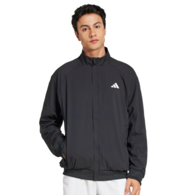 Adidas Mens Walk On Tennis Jacket - Black - main image