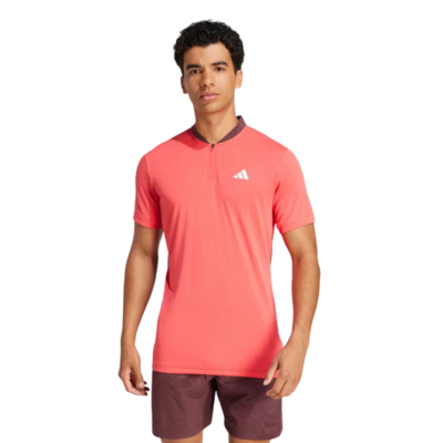 Adidas Tennis Pro Climacool Freelift Polo Shirt- Red - main image