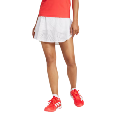 Adidas Womens Tennis Pro Climacool+ Print Skirt - White - main image