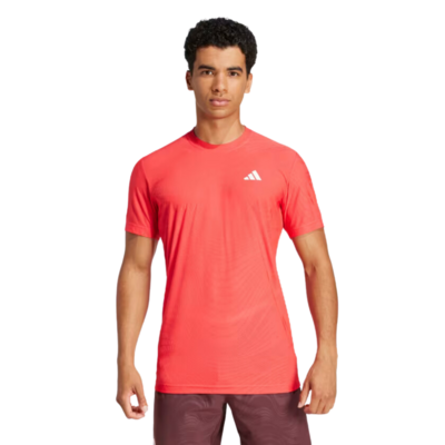 Adidas Tennis Pro Climacool Freelift T-Shirt- Red - main image