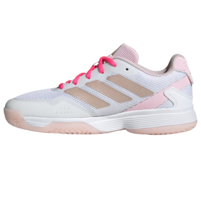 Adidas Ubersonic Kids Tennis Shoes - White/Pink - main image