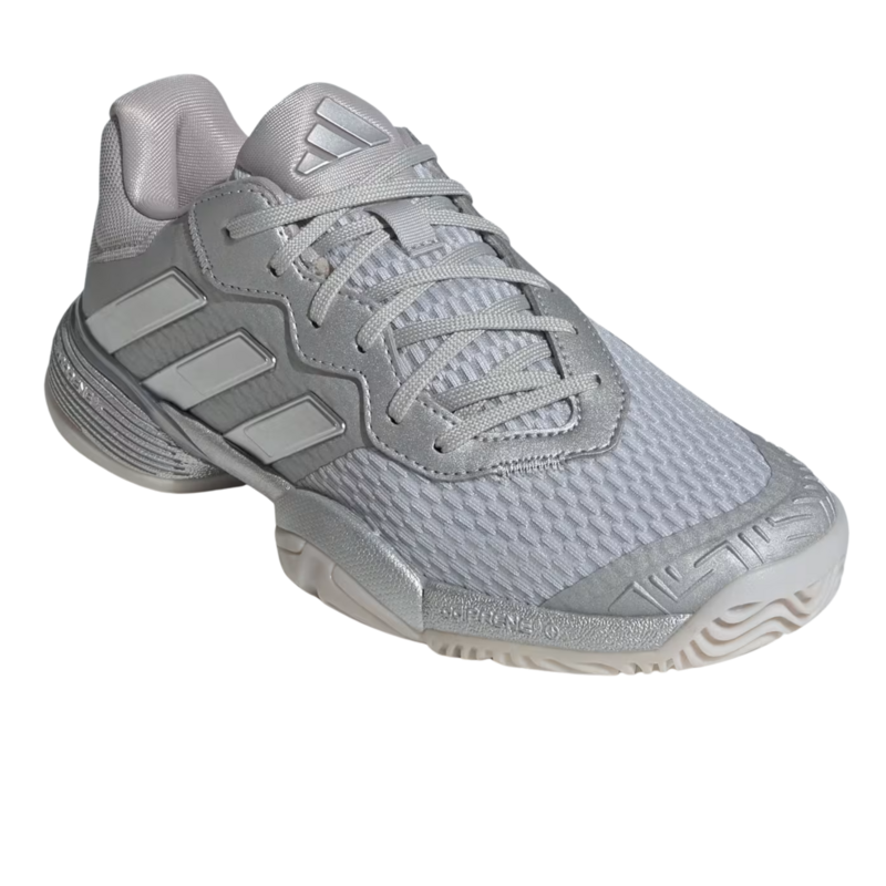 Adidas Kids Barricade Tennis Shoes - Silver Metallic / Dash Grey - main image