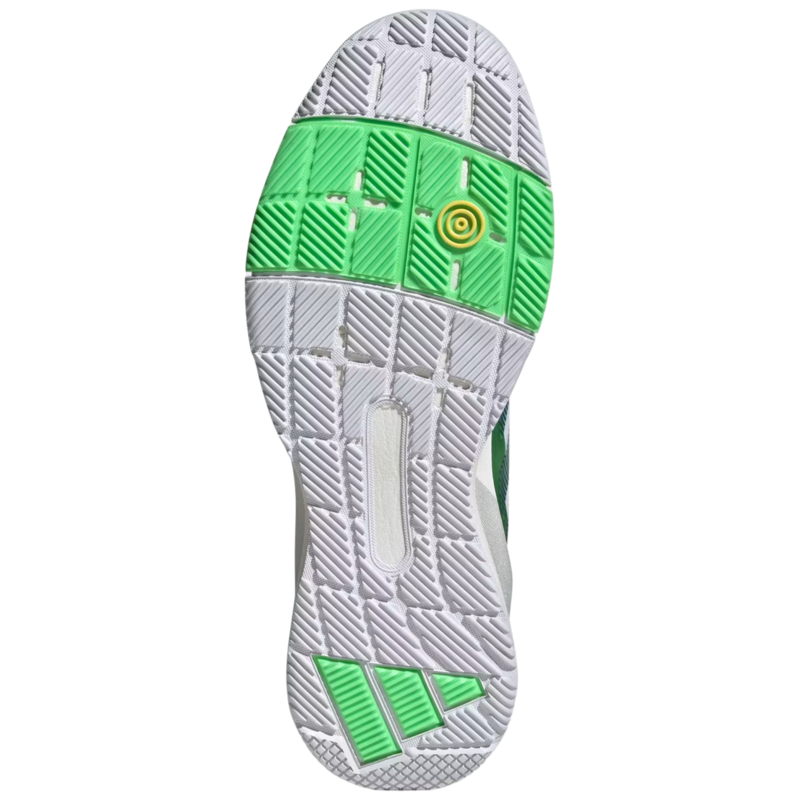 Adidas Mens Crazyquick Padel Shoes - White/Aurora/Lime - main image