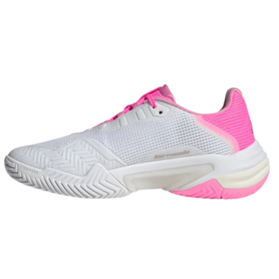 Adidas Womens Barricade 13 Tennis Shoes -White/Pink - main image