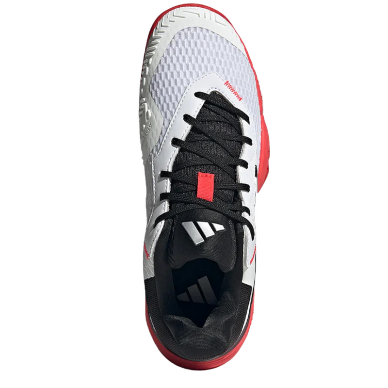 Adidas Kids Barricade Tennis Shoes - Cloud White/Core Black/Lucid Red - main image