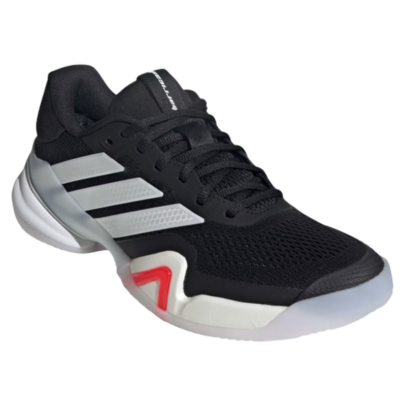Adidas Mens Barricade 14 Clay Tennis Shoes - Core Black / Zero Metallic / Lucid Red - main image