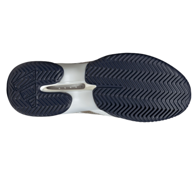 Adidas Mens Barricade 14 Tennis Shoes -Cloud White/Cyber Metallic/Dark Blue - main image