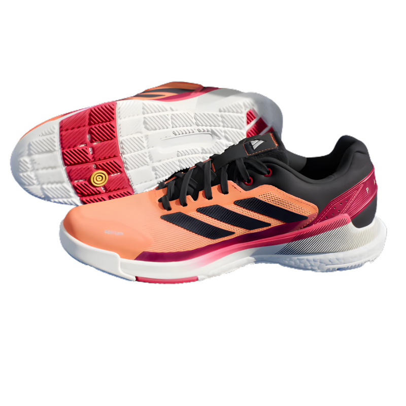 Adidas Mens Crazyquick Boost Padel Shoes - Lucid Orange / Core Black / Lucid Red - main image