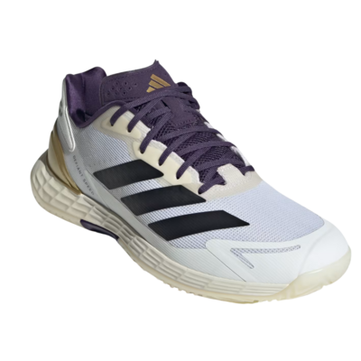 Adidas Mens Defiant Speed 2 Tennis Shoes - White/Plum - main image