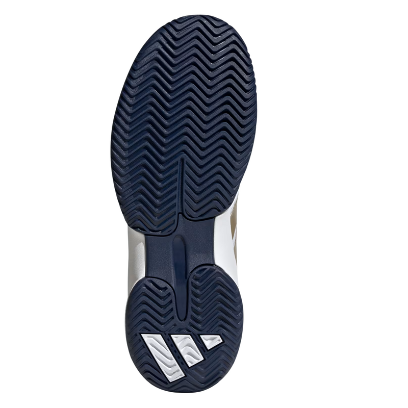 Adidas Kids Barricade Tennis Shoes - Cloud White / Cyber Metallic / Dark Blue - main image