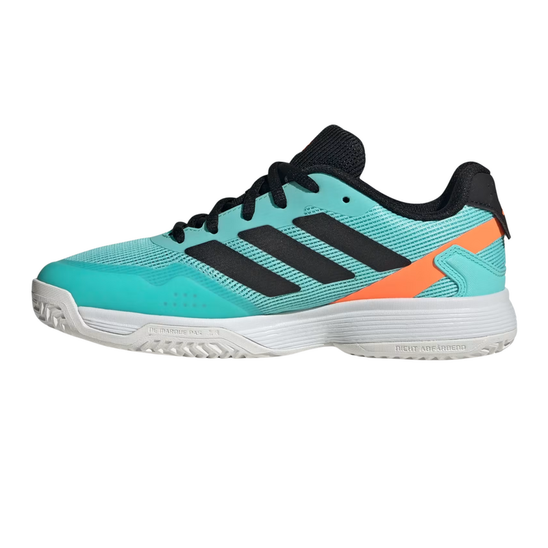 Adidas Ubersonic Kids Tennis Shoes - Flash Aqua/ Core Black/Lucid Orange - main image