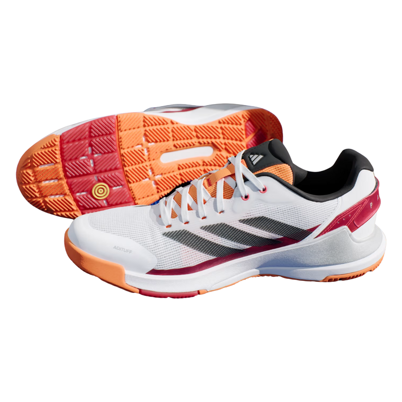 Adidas Crazyquick Light Strike Padel Shoes - Cloud White/Core Black/ Lucid Orange - main image