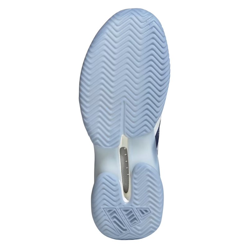 Adidas Womens Barricade 14 Tennis Shoes - Cloud White/ Cyber Metallic/ Dark Blue - main image