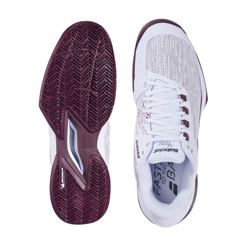 Babolat Mens Jet 2 Tere Clay Court Tennis Shoes - White/Port Royale - main image