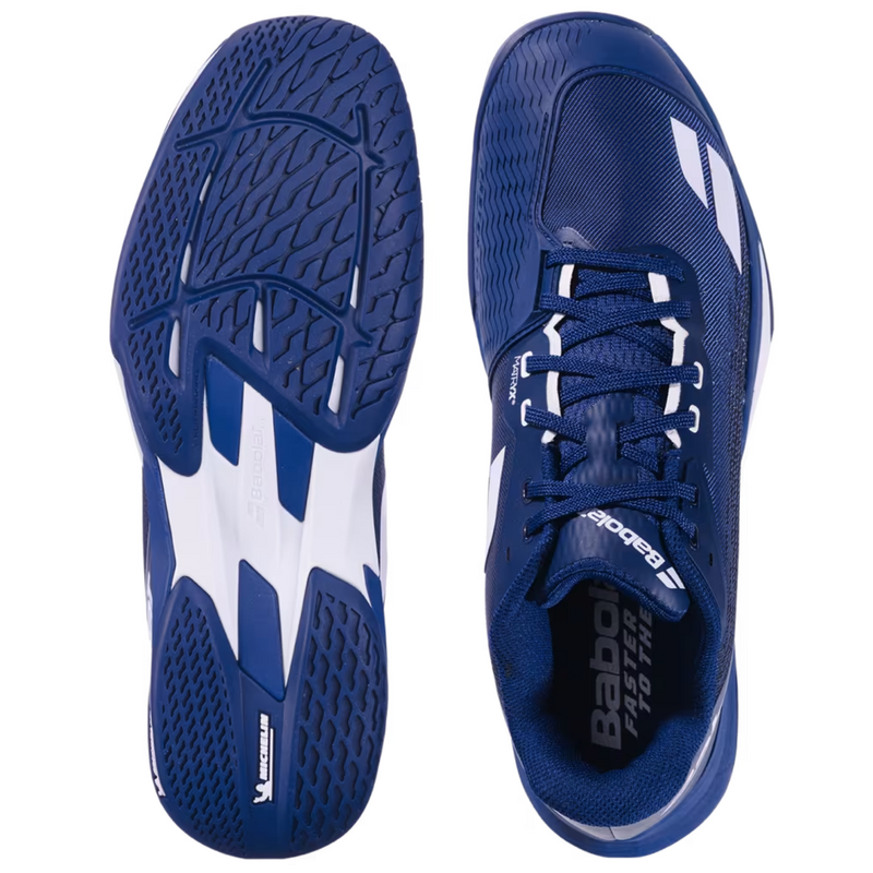 Babolat Mens Jet Mach 4 All Court Tennis Shoes - Dark Blue/White - main image
