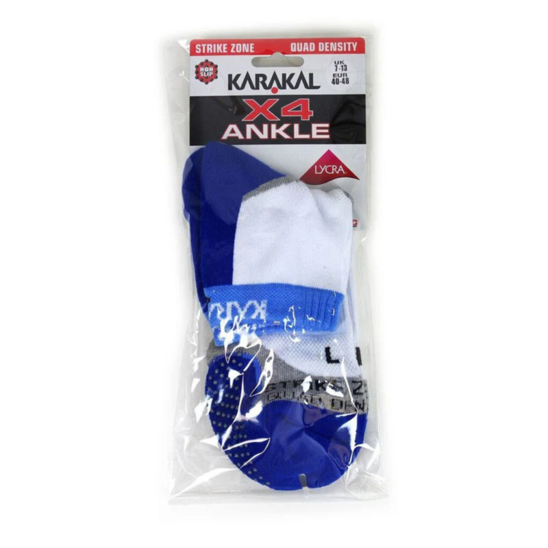 Karakal A4 Ankle Socks - White/ Navy - main image