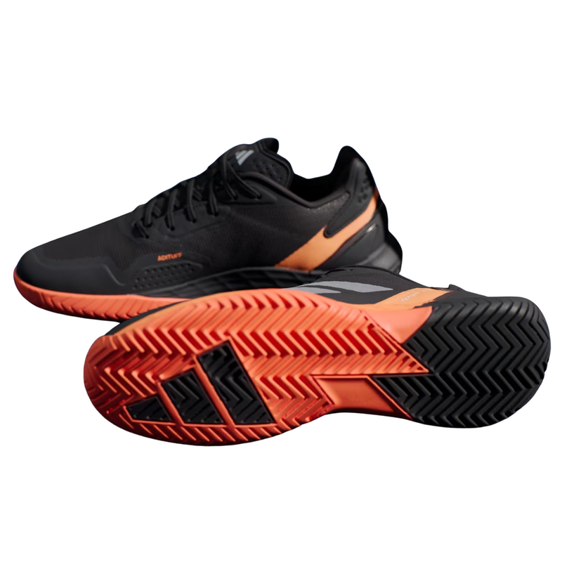Adidas Mens Defiant Speed 2 Tennis Shoes - Core Black / Core Black / Lucid Orange - main image