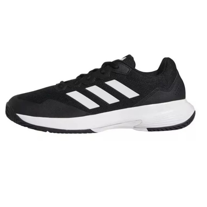 Adidas Mens Gamecourt 2.0 Tennis Shoes - Black/White - main image