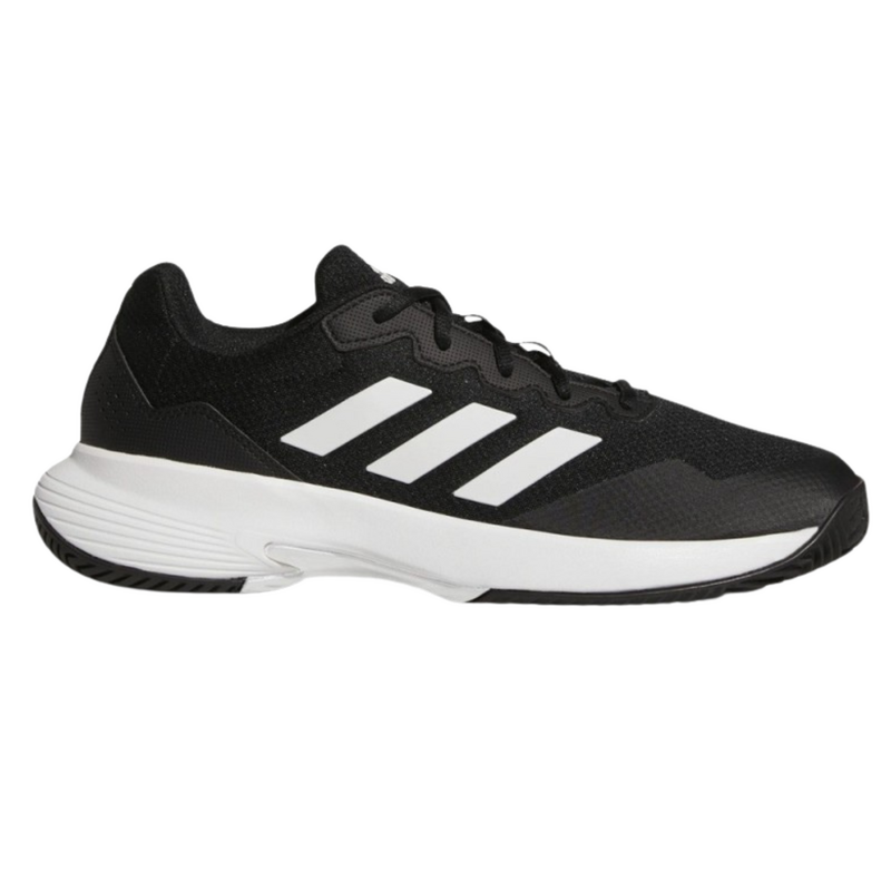 Adidas Mens Gamecourt 2.0 Tennis Shoes - Black/White - main image