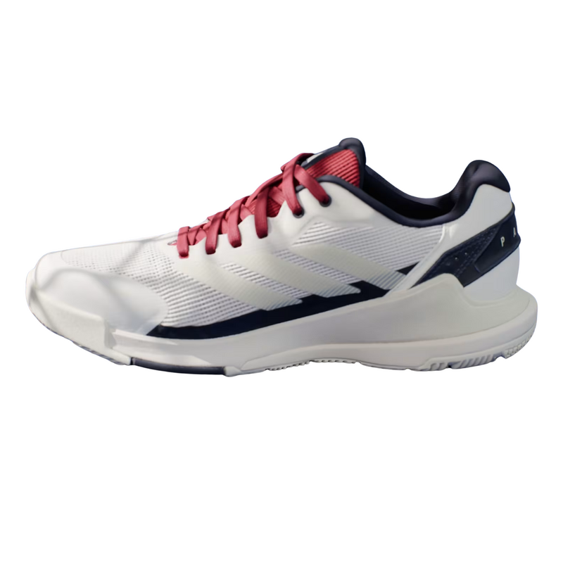 Adidas Womens Crazyquick Light Strike Padel Shoes - Chalk White / Ice Gold Metallic / Team Victory Red - main image