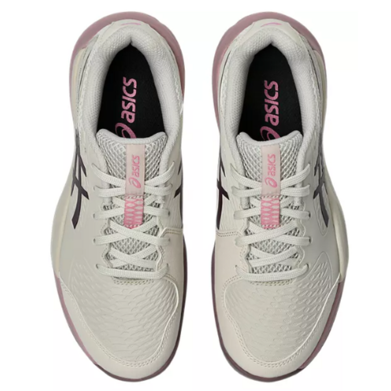 Asics Kids Gel-Resolution X Tennis Shoes - Soft Oat/Dark Aubergine - main image