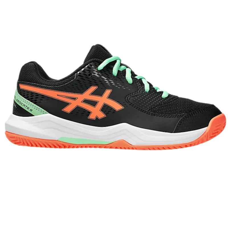 Asics Kids Gel-Dedicate 8 GS Padel Shoes- Black/ Vivid Coral - main image