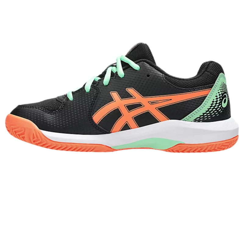 Asics Kids Gel-Dedicate 8 GS Padel Shoes- Black/ Vivid Coral - main image