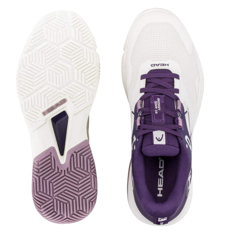 HEAD Womens Motion Team 1.5 Padel Shoes - Chalk White/Purple Night - main image