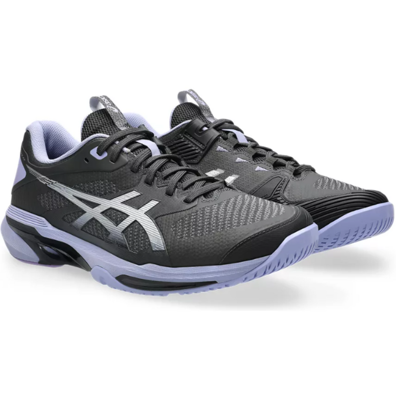 Asics Mens Solution Speed FF 4 Night Energy Tennis Shoes - Graphite Grey/Pure Silver - main image