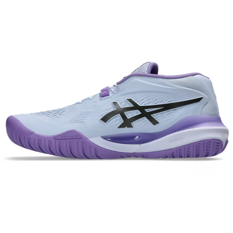 Asics Womens GEL-Resolution X Night Energy Tennis Shoes - Blue Fade/Gunmetal - main image